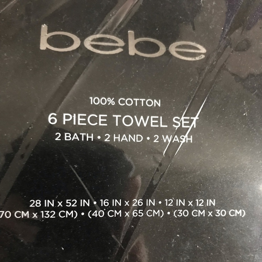 Bebe 6 piece towel set